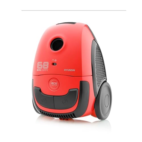 HYUNDAI ELECTRONICS Bodenstaubsauger mit Beutel VC068R I 800W I ECO-Motor I 2l Volumen I Rot HYUNDAI ELECTRONICS Bodenstaubsauger mit Beutel VC068R I 800W I ECO-Motor I 2l Volumen I Rot von HYUNDAI ELECTRONICS