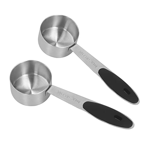 2pcs Scoop,Tbsp Kaffee Scoop, 30ml Premium Kaffee Scoop Set, Edelstahl Kaffee Messlöffel und Scooter mit langem Griff für Kaffee, Tee, Zucker für Zuhause, Küche, Bar, Coffee Shop von HYWHUYANG