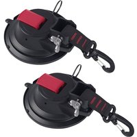2er-Pack starke Saugnäpfe, multifunktionaler Zurranker, robuster, leistungsstarker Saugnapf mit um 360° drehbarem Befestigungshaken von HYY AR