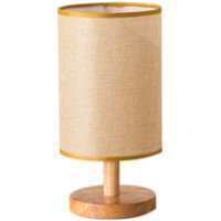 Nachttischlampen, Schlafzimmer-Tischlampe mit Stoffschirm, runde Nachttischlampe für Schlafzimmer, Wohnzimmer, Esstisch, Schreibtisch (mit von HYY AR