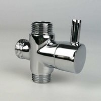Umschaltventil, männlich G1/2 Messing Wasserhahn T-Adapter Chrom Badezimmer Dusche Wasserhahn Zubehör Wasserumsteller 3-Wege-Füllventil männlich Umschaltventil, männlich G1/2 Messing Wasserhahn T-Adapter Chrom Badezimmer Dusche Wasserhahn Zubehör Wasserumsteller 3-Wege-Füllventil männlich von HYY AR