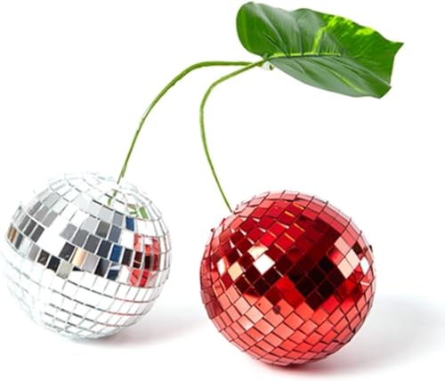 HYZBZJ Disco-Kirsch-Spiegelkugel, Spiegel-DJ-Disco-Kugel, Retro-Hochzeit, Heimdekoration for Partyraum (Color : Burst, Size : 12cm) von HYZBZJ