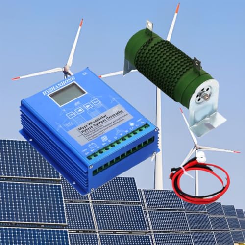 HYZHANHONG 12V, 6000W MPPT Hybrid-Wind-Solarladeregler mit LCD-Display und Dump-Load 3000W Windkraftanlage 3000W Solarpanel-Hybrid-Solarregler (12V / 24V 48V 220V) von HYZHANHONG