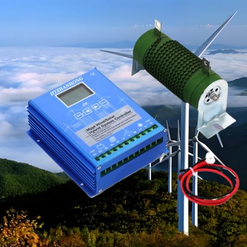 HYZHANHONG 220V, 12000W Wind Solar Hybrid Laderegler 12V 24V 48V 220V MPPT Boost Laderegler mit LCD-Display und Dump Load für Windturbinen-Generator-Batterieladegerät von HYZHANHONG