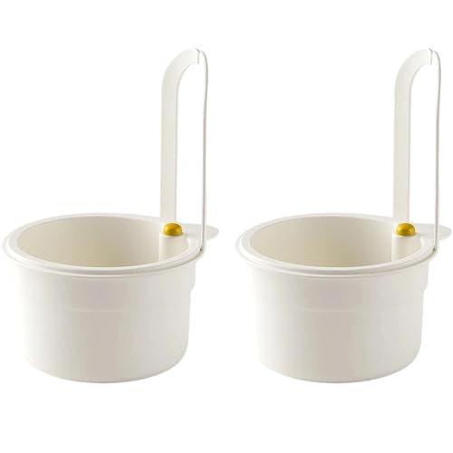 2 Stück Spülbecken Sieb, Weiße Hängekörbe Mit Einhandbedienung, Praktischer Abtropfkorb Für Die Küchenspüle, Ideal Zum Waschen Und Organisieren Von Lebensmitteln von HYZSHL