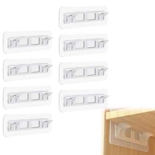 HZAOPZE Selbstklebende Regalhalterung,Selbstklebende Regalstützen Stanzfreie Regalhalter Doppelreihig Verstärktes Design Regalklammern für Küchenschränke Bücherregale Papptafeln Schränke - 8Pcs HZAOPZE Selbstklebende Regalhalterung,Selbstklebende Regalstützen Stanzfreie Regalhalter Doppelreihig Verstärktes Design Regalklammern für Küchenschränke Bücherregale Papptafeln Schränke - 8Pcs von HZAOPZE