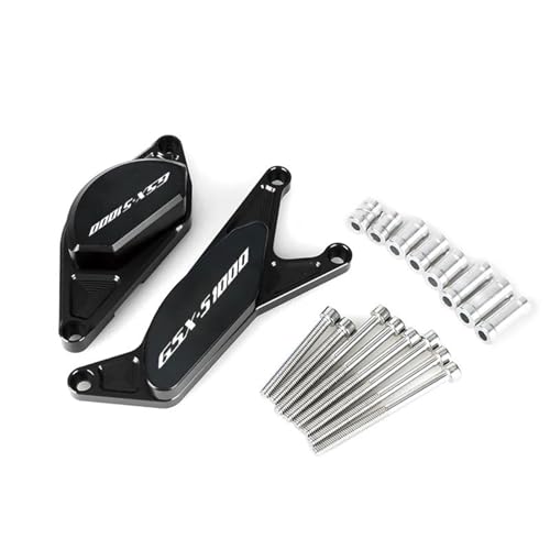 HZBHD Sturzschutz Motorrad-Sturzpad, Motor-Statorgehäuse-Schutzabdeckung Für Suzuki GSX S1000 S1000F GSX-S1000 GSX-S1000F GSX-S GSXS 1000 2015 2016 Crashschutz(Schwarz) von HZBHD
