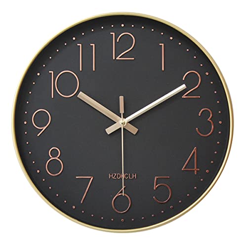 HZDHCLH 30cm geräuschlosem funkuhr wanduhr, digital Gross,für Wohnzimmer, Küche von HZDHCLH