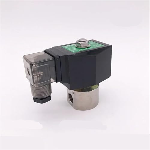 200 bar/100 bar 2-Wege-Hochdruck-Wassermagnetventil 1/4 Zoll 12 V DC Öffnung 1,2 mm/2 mm NC SPG Edelstahl-Autowaschpumpenventil(1mm 200bar,AC24V) von HZDXWXOJ