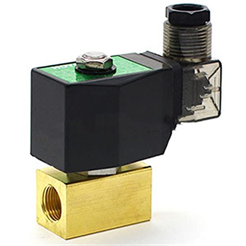 DC24V 0-12bar 2/2 Weg Direkt Wirkenden N/C Messing G1/2 zoll Wasser Öl Luft Magnetventil Dichtung Öffnung 4mm(DC 12V) von HZDXWXOJ
