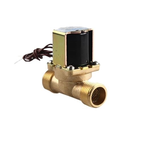 HZDXWXOJ 3/4 "Messing Elektrisches Magnetventil 12 v 24 v 220 v Wassereinlass Durchflussschalter for Solarwarmwasserbereiter Ventil(12VDC-Normally Open) von HZDXWXOJ