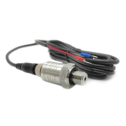 HZDXWXOJ 4-20 mA Ausgang Zweidrahtgewinde G1/4 0-16 Bar Luftkompressor-Drucksensor M12-Stecker 3 Meter Kabel 9-36 V Stromversorgung 0,5% Genauigkeit von HZDXWXOJ