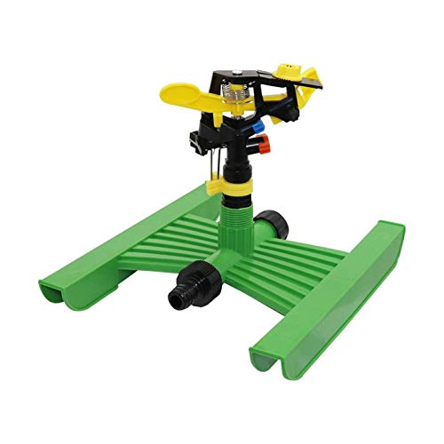 HZDXWXOJ Gartenbewässerungstropfer, 1 Satz rotierende Sprinkler mit Zwei Ausgängen und Wippensockel, 360-Grad-Sprinkler for die Bewässerung von Rasen und landwirtschaftlichen Flächen von HZDXWXOJ