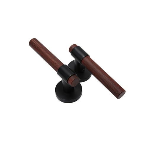 HZDXWXOJ Split Mute Türschloss Gold Magnetic Indoor Schlafzimmer Woodgrain Hardware Lockset von HZDXWXOJ