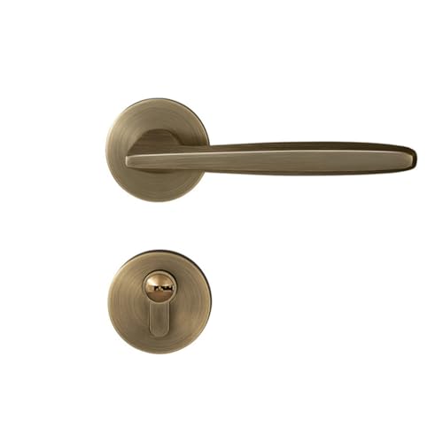 HZDXWXOJ Türschlösser Amerikanischer Innentürgriff aus Holz Lockset Magnetische Stummschaltung Schlafzimmertürschlösser von HZDXWXOJ