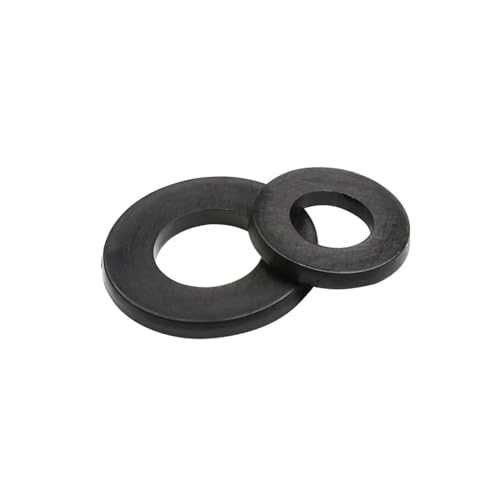 Hardware-Beschläge, 350/500 Stück Nylon-Kunststoff-Isolierscheiben M2 M2,5 M3 M8, schwarze Nylon-Abstandshalter, Dichtungen, Kunststoff-Unterlegscheiben-Set, Dichtungsring-Kit, Dichtungsscheibe(480pcs von HZDXWXOJ