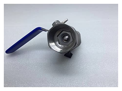 Ventil Edelstahl-Kugelhahn SS304 1 Stück Kugelhahn 1/4 Zoll 3/8 Zoll 1/2 Zoll 3/4 Zoll 1 Zoll 1-1/4 Zoll 1-1/2 Zoll Innengewinde BSP(0.75 Inch) von HZDXWXOJ