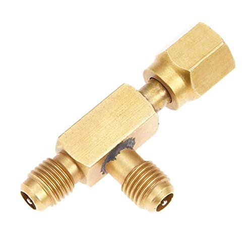 Ventil-T-Adapter, Kältewerkzeug, Klimaanlage, Sicherheitsventil, 1/4 Zoll männlich/weiblich, Ladeschlauchventil Ventil-T-Adapter, Kältewerkzeug, Klimaanlage, Sicherheitsventil, 1/4 Zoll männlich/weiblich, Ladeschlauchventil von HZDXWXOJ