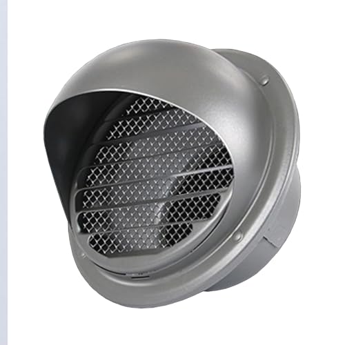 HZEPDVT 304 Edelstahl verdickte Frischluft große Belüftungsmodelle außerhalb des Wandauslasses 160 PVC-Rohr Regenschutz grau 1 Stück(80mm) von HZEPDVT