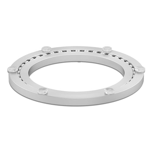 HZEPDVT Esstisch Lazy Susan Basislager Aluminiumlegierung Schalldämpfer Runder Tisch Drehbasis Heimtischplatte Drehschiene Aluminium Drehkern(442mm) von HZEPDVT