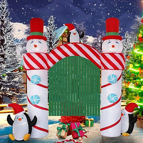 HZGDEJTG 3.0 m Weihnachten Aufblasbare Outdoor-Dekorationen, Schneemann Bogen Aufblasbare Hofdekorationen mit LED-Lichtern für Innen Außen Terrasse Garten Weihnachtsdekoration HZGDEJTG 3.0 m Weihnachten Aufblasbare Outdoor-Dekorationen, Schneemann Bogen Aufblasbare Hofdekorationen mit LED-Lichtern für Innen Außen Terrasse Garten Weihnachtsdekoration von HZGDEJTG