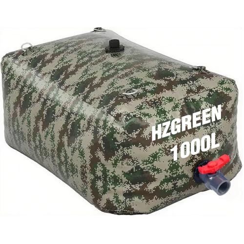 HZGREEN Wasserblase 1000L/260G Wassertank Aufbewahrungsbehälter Faltbare Tragbare Große Kapazität Weiche Tasche Geeignet für Outdoor Leicht Zu Transportieren von HZGREEN