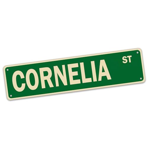 CORNELIA ST Blechschild, Geschenke für Frauen, Outdoor-Metallschild, Straßenschilder, Frau, Höhle, Straßenschilder, 40,6 x 10,2 cm CORNELIA ST Blechschild, Geschenke für Frauen, Outdoor-Metallschild, Straßenschilder, Frau, Höhle, Straßenschilder, 40,6 x 10,2 cm von HZHAOHE