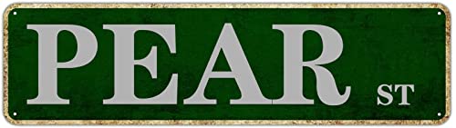 Metallschild Blechschild Birnenstraße lustige Metallschilder Vintage Schild Retro Blechschilder Aluminium Metallschild für Schlafzimmer Küche Garten Wand Bab Club Kaffee Hängeschild Heimdekoration Metallschild Blechschild Birnenstraße lustige Metallschilder Vintage Schild Retro Blechschilder Aluminium Metallschild für Schlafzimmer Küche Garten Wand Bab Club Kaffee Hängeschild Heimdekoration von HZHAOHE