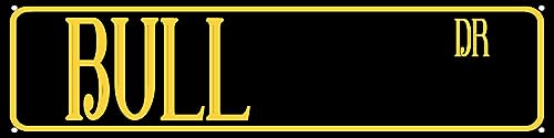 Metallschild Blechschild Bull Dr. Lustige Metallschilder Vintage Schild Retro Blechschilder Aluminium Metallschild für Schlafzimmer Küche Garten Wand Bab Club Kaffee Hängeschild Heimdekoration 10,2 x von HZHAOHE