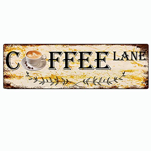 Metallschild Blechschild Coffee Lane Lustige Metallschilder Vintage Schild Retro Blechschilder Aluminium Metallschild für Schlafzimmer Küche Garten Wand Bab Club Kaffee Hängeschild Heimdekoration 10,2 Metallschild Blechschild Coffee Lane Lustige Metallschilder Vintage Schild Retro Blechschilder Aluminium Metallschild für Schlafzimmer Küche Garten Wand Bab Club Kaffee Hängeschild Heimdekoration 10,2 von HZHAOHE