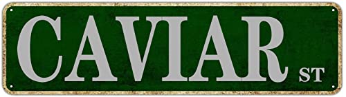 Metallschild Blechschild Kaviar Straße Lustige Metallschilder Vintage Schild Retro Blechschilder Aluminium Metallschild für Schlafzimmer Küche Garten Wand Bab Club Kaffee Hängeschild Heimdekoration Metallschild Blechschild Kaviar Straße Lustige Metallschilder Vintage Schild Retro Blechschilder Aluminium Metallschild für Schlafzimmer Küche Garten Wand Bab Club Kaffee Hängeschild Heimdekoration von HZHAOHE