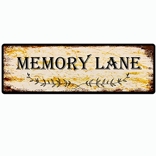 Metallschild Blechschild Memory Lane Retro Lustige Metallschilder Vintage Schild Retro Blechschilder Aluminium Metallschild für Schlafzimmer Küche Garten Wand Bab Club Kaffee Hängeschild Metallschild Blechschild Memory Lane Retro Lustige Metallschilder Vintage Schild Retro Blechschilder Aluminium Metallschild für Schlafzimmer Küche Garten Wand Bab Club Kaffee Hängeschild von HZHAOHE