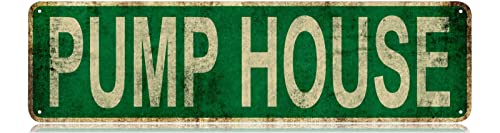 Metallschild Blechschild Pumphaus Lustige Metallschilder Vintage Schild Retro Blechschilder Aluminium Metallschild für Schlafzimmer Küche Garten Wand Bab Club Kaffee Hängeschild Heimdekoration 10,2 x Metallschild Blechschild Pumphaus Lustige Metallschilder Vintage Schild Retro Blechschilder Aluminium Metallschild für Schlafzimmer Küche Garten Wand Bab Club Kaffee Hängeschild Heimdekoration 10,2 x von HZHAOHE