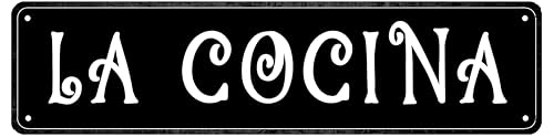 Vintage Metallschild La Cocina Retro Metallschild Bar Pub Poster Wandkunst Dekor Blechschild 40,6 x 10,2 cm Vintage Metallschild La Cocina Retro Metallschild Bar Pub Poster Wandkunst Dekor Blechschild 40,6 x 10,2 cm von HZHAOHE