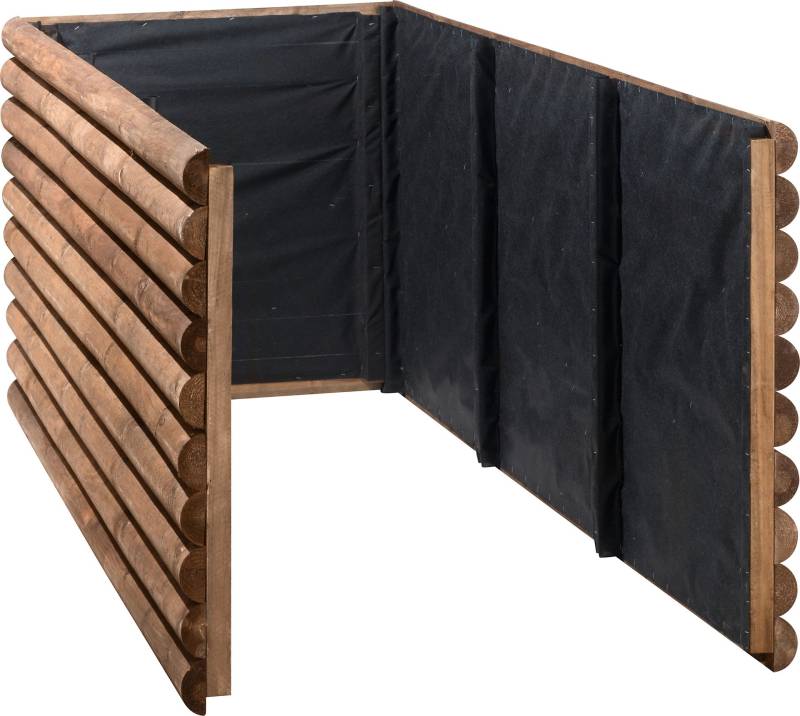 Hochbeet Halbrundriegel, teakbraun von HZL