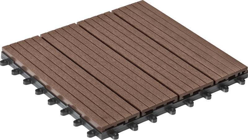 WPC-Fliese 30x30cm, 6er-Pack von HZL