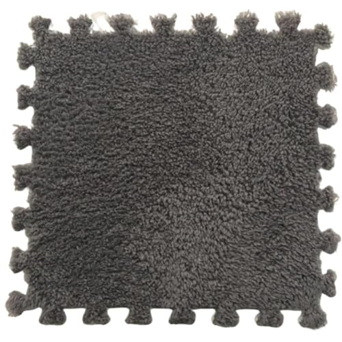 30 * 30 cm weiche Matte Krabbelteppich Teppich, Eva-Schaum Boden Puzzle Pad Teppich geeignet for Zuhause, Hotel, Schlafzimmer 10pc(Dark Grey) von HZLXF1