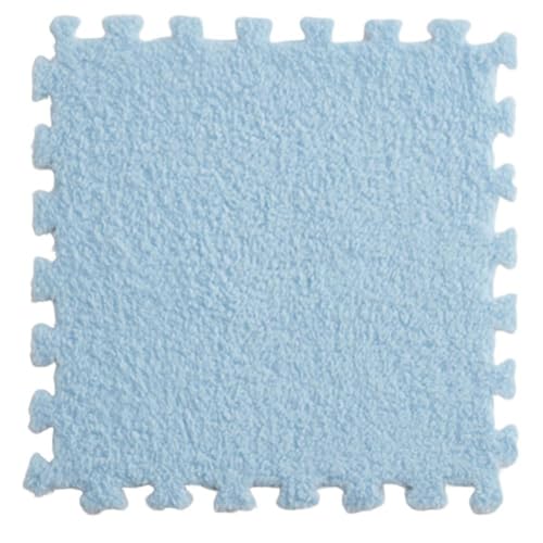 30 * 30 cm weiche Matte Krabbelteppich Teppich, Eva-Schaum Boden Puzzle Pad Teppich geeignet for Zuhause, Hotel, Schlafzimmer 10pc(Light Blue) von HZLXF1
