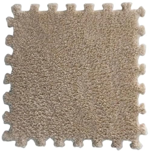 30 * 30 cm weiche Matte Krabbelteppich Teppich, Eva-Schaum Boden Puzzle Pad Teppich geeignet for Zuhause, Hotel, Schlafzimmer 10pc(Light Camel) von HZLXF1