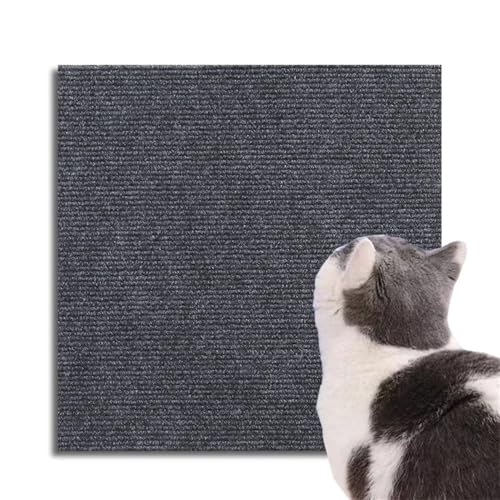HZLXF1 30 x 30 cm, 10 Stück, rutschfeste, Selbstklebende Teppichbodenfliesen, abziehbarer Bodenbelag, geeignet for DIY-Lärmreduzierung im Home-Office(Dark Gray) von HZLXF1