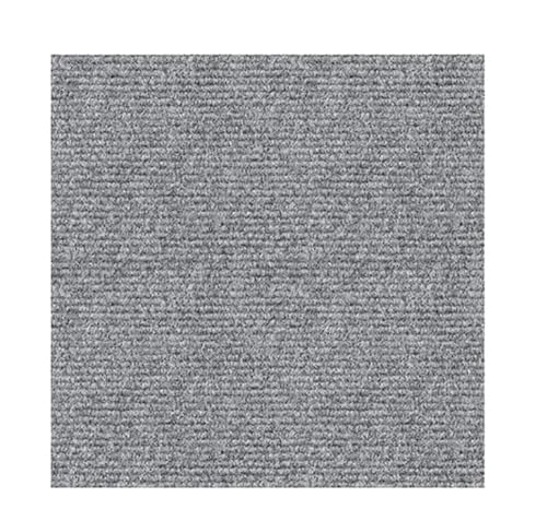 HZLXF1 30 × 30 cm Selbstklebende Teppiche, rutschfeste quadratische Spleißteppiche, geeignet for Fußmatten im Büro, Hotel oder Einkaufszentrum(Light Gray) von HZLXF1