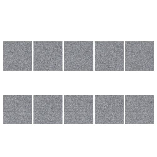 HZLXF1 30x30cm Selbstklebender Teppich Quadratisch, Abziehbarer Aufkleber Fußmatten for Heimwerker Heimtextilien Fliesen Flur Innen(Grey) von HZLXF1