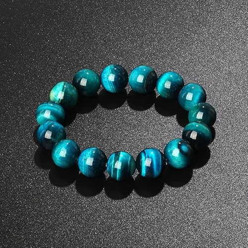 HZLXF1 6-16mm Stein Perlen Armbänder for Frauen Männer Naturstein Schmuck (Size : 19cm-7.48inch, Color : 12mm) von HZLXF1