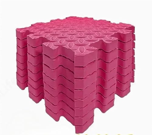 HZLXF1 8 Stück 1 cm Dicke Puzzle-Spielmatte, weiche, schalldämmende Spielmatte, geeignet for Dekorieren von Krabbelspielbereichen(Red) von HZLXF1