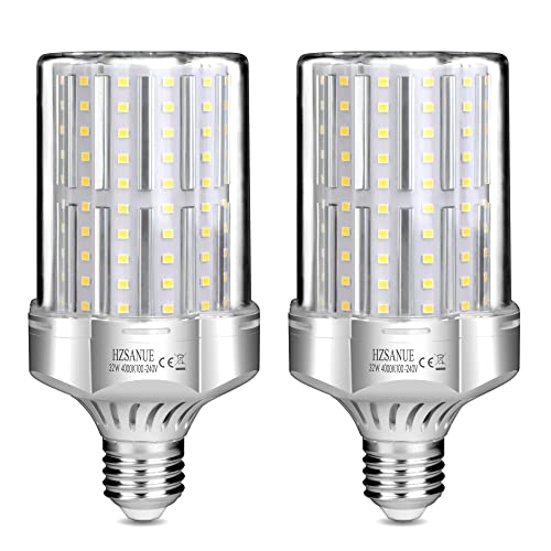 HZSANUE LED Lampen 32W, 260W Glühlampenäquivalent, 3600lm, 4000K Neutralweiß, E27 Edison Schraube, 2 Stück von HZSANUE
