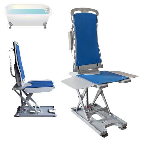 Badewannenlifte,Bodenlift Für Ältere Menschen,Leichtgewichtiger Liegebadelift,Ergonomischer Sitz,Leichtgewichtig,Faltbar,136 Kg Tragkraft,Für Den Heimlift Für Ältere Menschen A von HZWJD