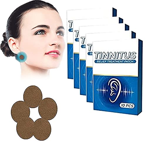 Tinnitus Relief Treatment Ear Patch, 30Pcs/50Pcs Tinnitus Relief Patches, Tinnitus Ear Patch, Hearing Loss Protection Stickers, Reduces Ear Noise Sensitivity (50Pcs) von HZXY