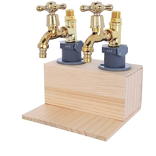 Flaschenständer für 1/2/3 Flaschen, Alkoholspender, Whiskyspender, Getränke-Weinregalspender, Wasserhahn-Form, Likörspender für Partys, Abendessen, Bars und Getränkestationen (zwei) von HZling