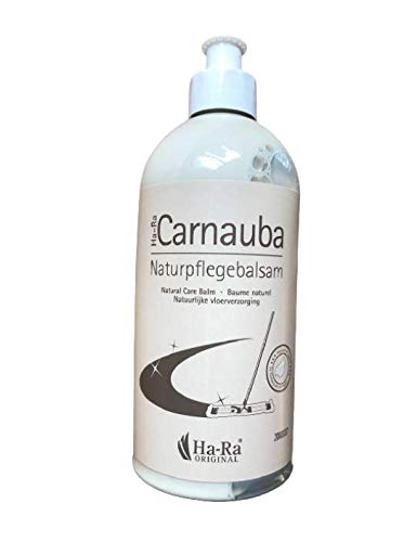 Ha-Ra Carnauba Naturpflegebalsam 500 ml I Boden-Versiegelung I Reinigung & Pflege für Holz & Naturstein-Oberflächen I Naturstein- & Holzwachs farblos I Parkett-Versiegelung & Möbel-Wachs von Ha-Ra