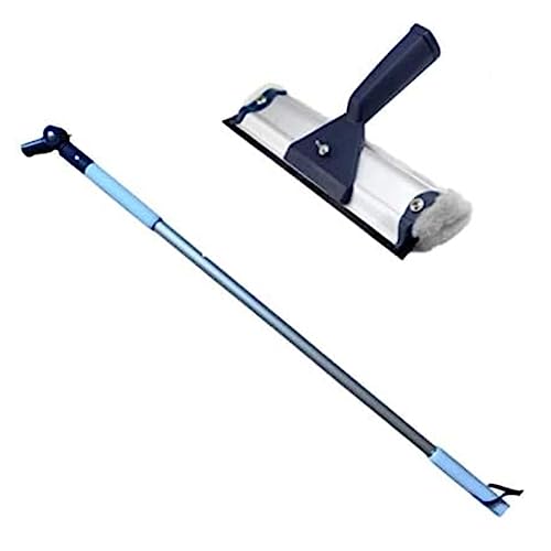 Ha-Ra Fensterreiniger-Set 2-teilig I Ha-Ra Teleskopstiel verlängerbar 0,66m - 1,00m & Ha-Ra Fensterwischer Standard 32 cm I Teleskopstiel ausziehbar I Teleskopstiel mit Ha-Ra Fensterwischer von Ha-Ra